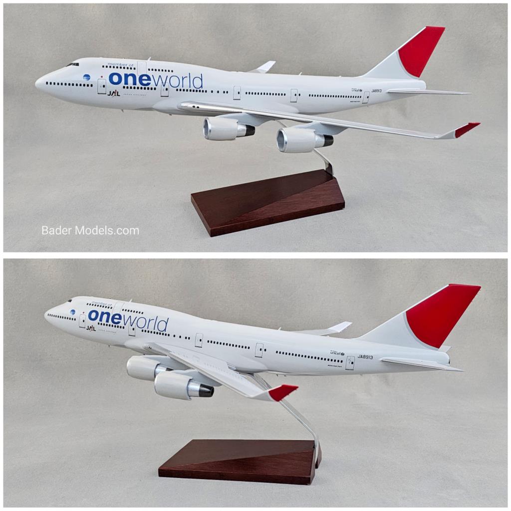 JAL (oneworld) - B747-400 - (1:144)